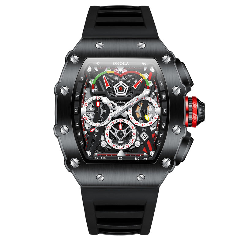 Watch Hollow Chronograph Quartz 30M Waterproof
