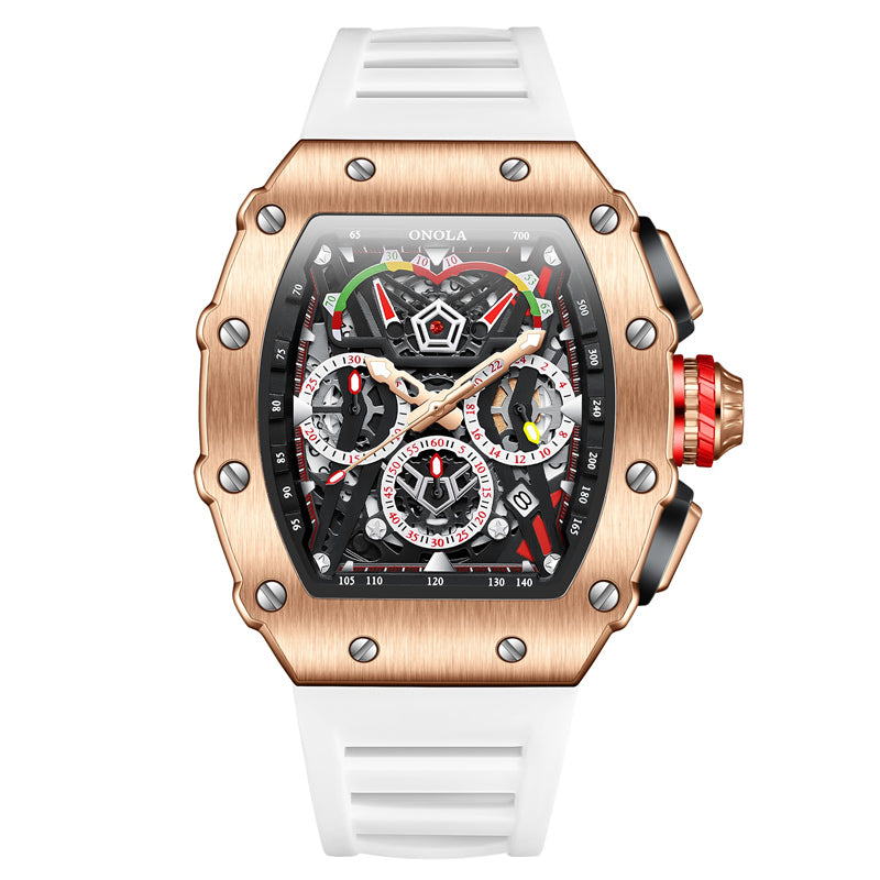 Watch Hollow Chronograph Quartz 30M Waterproof