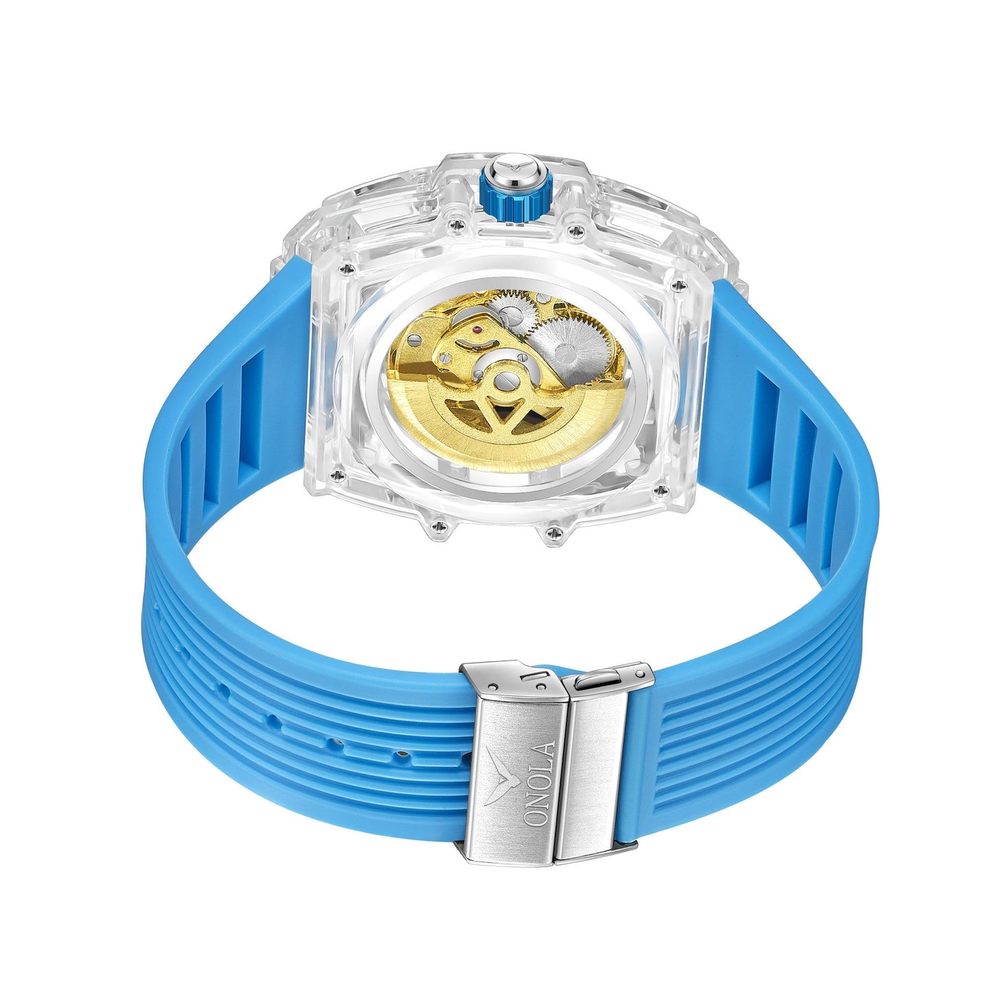 Watch Double Tourbillon Transparent Automatic 30M Waterproof