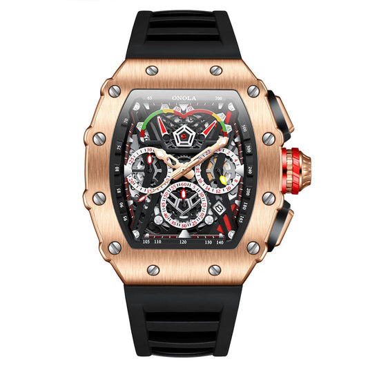 Watch Hollow Chronograph Quartz 30M Waterproof